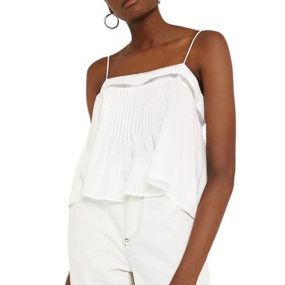 Hollister 2 Camisole Bundle White & Lavender Loose Baby Doll Tank Tops SZ SP - Picture 9 of 16